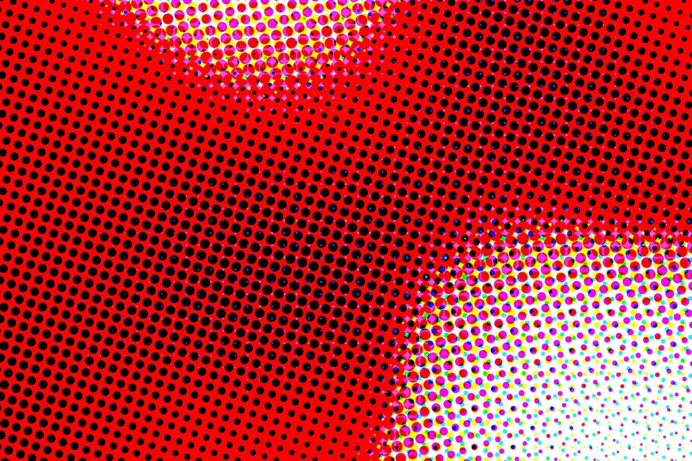 Künstlerisches Hintergrundbild mit farbigem Halbtoneffekt